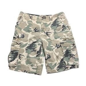 Vintage Y2k Hurley Camo Cargo Jorts Shorts